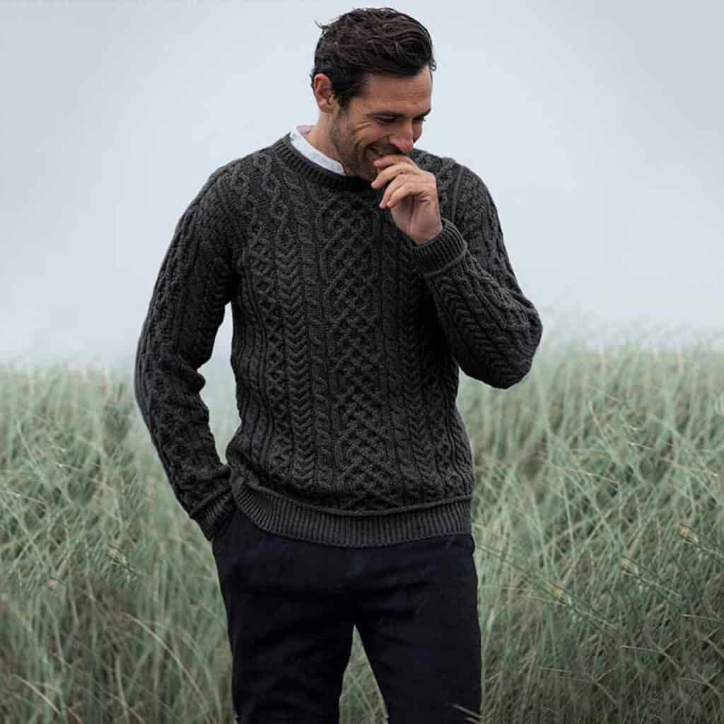 Men's Aran Sweaters USA | Irish Men's Sweaters | Shop Aran