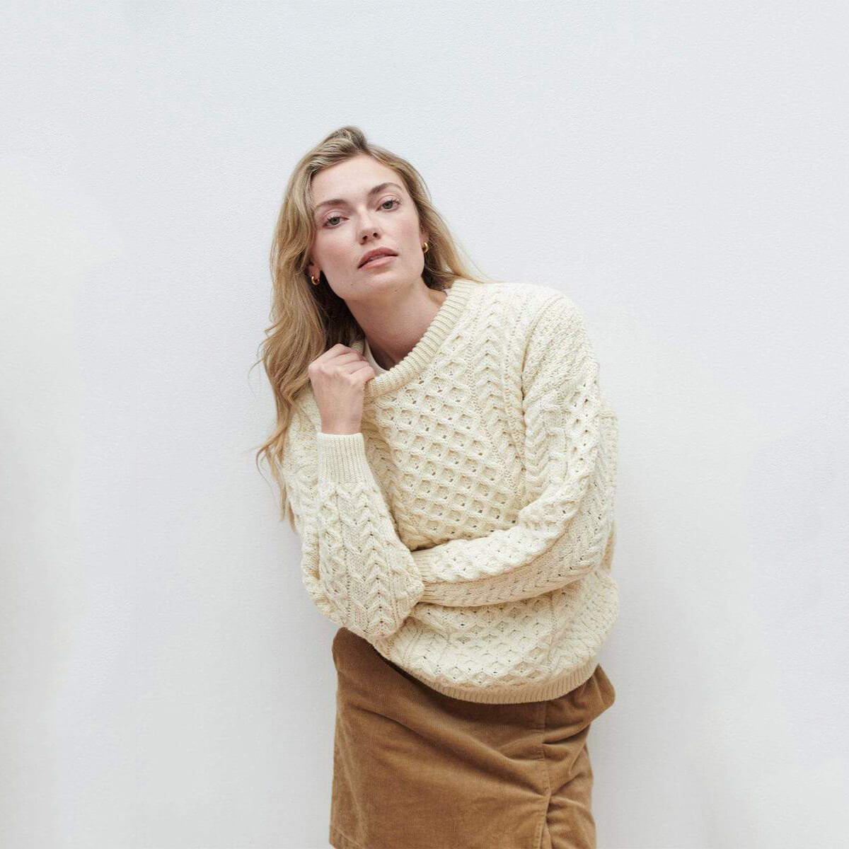 Women's Irish sweaters, 100% merino wool sweater